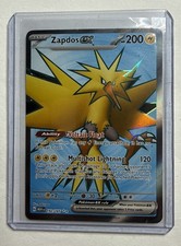 Pokemon 151 Zapdos Ex Full Art Hyper Rare Holo 192/165 Near Mint on eBay