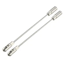 2PCS 140mm Fish Tape Leader Wire Cable Puller w Roller for 4mm Wire Puller