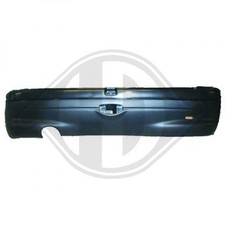 Diederichs Stoßstange Hinten Schwarz Limo für Peugeot 206 98-08 Schwarz Nicht G