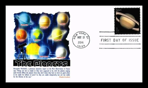 US COVER SATURN VIEWS OF OUR PLANETS FIRST DAY ISSUE PANDA CACHET