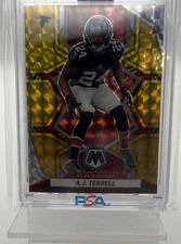 2022 Panini Mosaic - A.J. Terrell #11 Gold Mosaic Prizm /10