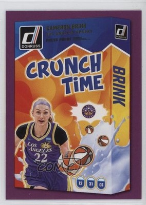 2025 Panini Donruss WNBA Crunch Time Press Proof Purple Cameron Brink #17 1ny5