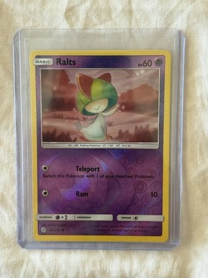 Ralts 80/236 Reverse Holo Sun & Moon Cosmic Eclipse Common Pokemon Card