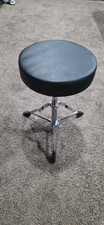 Basic 11 x 2" Padded Seat, Adjustable, Tubular Leg Drum Throne Stool Guitar