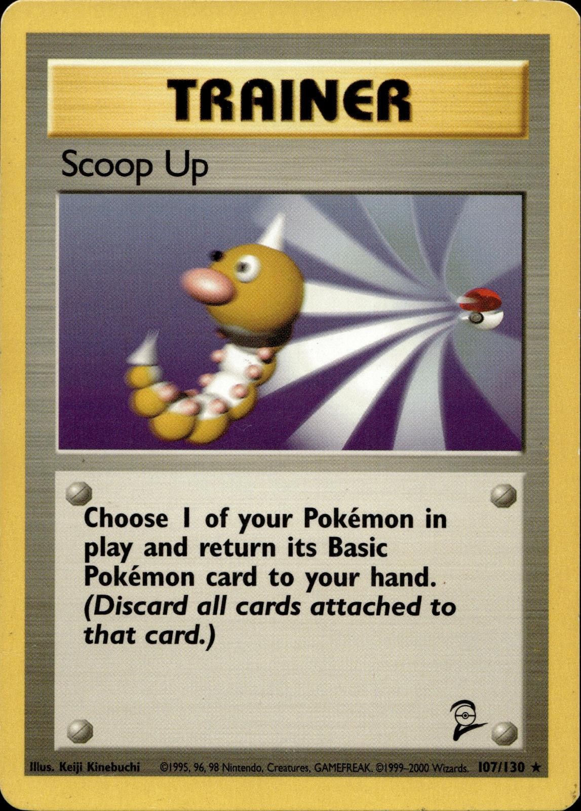 SCOOP UP 107/130 RARE BASE SET 2 POKEMON MP