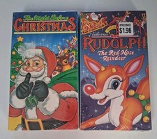 Rudolph The Red Nose Reindeer Tne Night Before Christmas VHS 1992 SEALED A34
