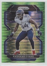 2021 Panini Prizm Neon Green Pulsar Prizm Rashaan Evans #6 11nu