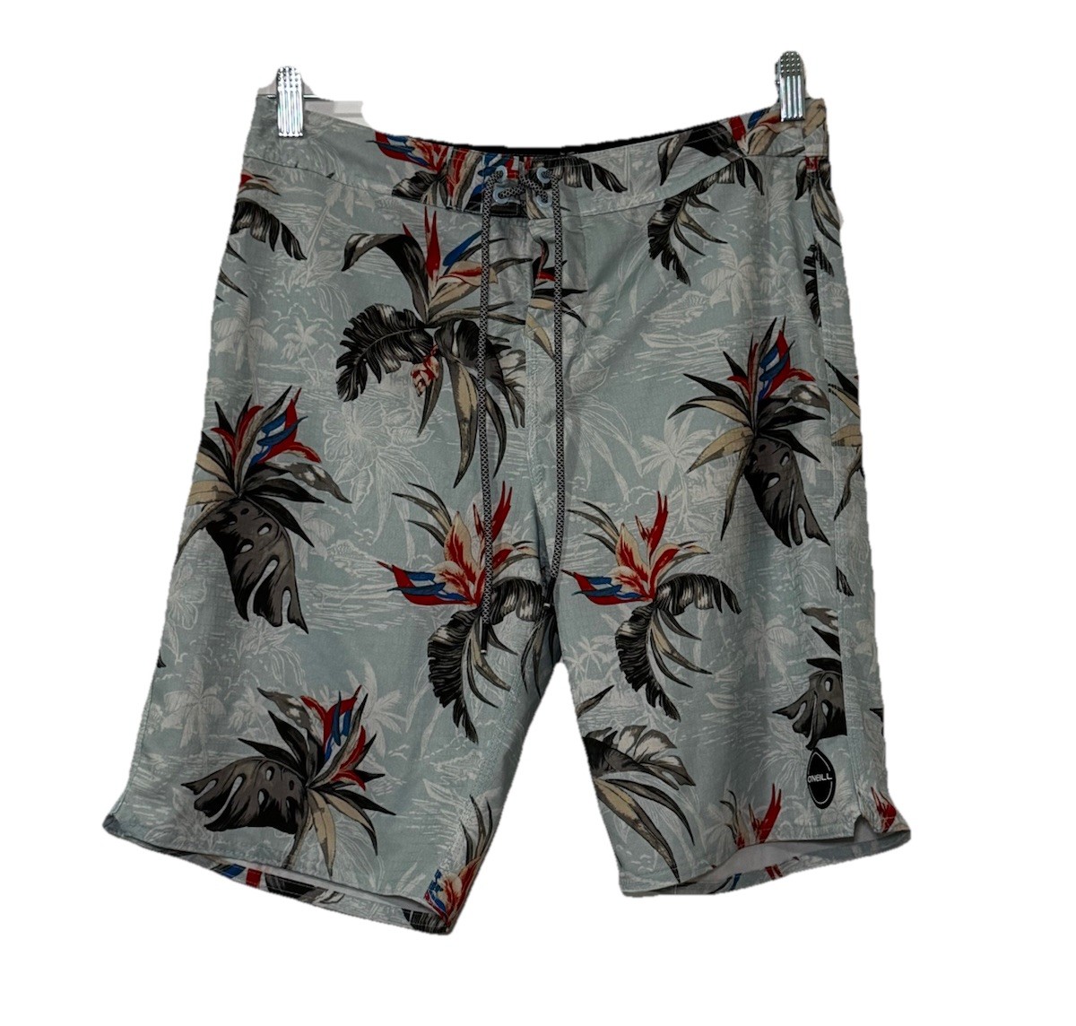 O'Neill Men’s Size 30 Tropical Floral Swim Trunks Board Shorts Blue