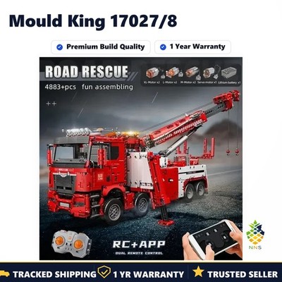 Mould King 17027 Technical Truck Toys APP RC Motorisiertes Feuerwehrfahrzeug Geschenk