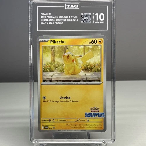 Pokémon Pikachu Illustration Contest 2024 Promo Scarlet & Violet 214 TAG 10 2025