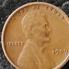 1909 VDB, Lincoln Wheat Small Cent Penny VDB, Business Strike, Philadelphia Mint
