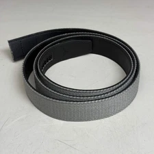 SLIDEBELTS Grey Canvas Belt Strap (Without Buckle)