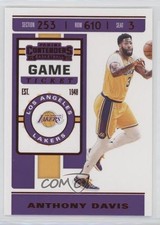 2019-20 Panini Contenders Game Ticket Red Anthony Davis #7 e9p