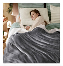 Bedsure GentleSoft Sherpa Fleece Blankets Queen Size for Bed 90 x 90