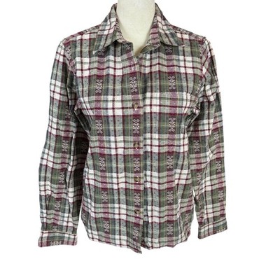 Classic Elements women's long sleeve collared button down shirt small petite