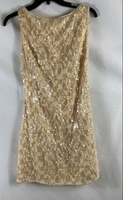 Petal + Pup Women's Pasha Mini Dress Mango Sequin Lace Floral Sz 4 NWT