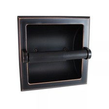 Heavy Duty Wall Mounted Recessed Toilet Paper Holder - Oil Rubbed Bronze