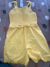 George Girls Bright Yellow Playsuit age 9-10 years Spring/Summer Holidays