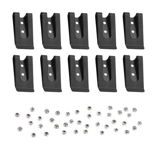 10 StüCk 56 X 25 Mm Doppel LöCher Metall GüRtel Scheide Clip Verschlu4787