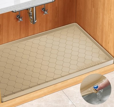 Silicone Under Sink Mat 22'' x 22'', kitchen Essentials and Gadgets, Shelf line...