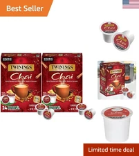 48 Count Chai Black Tea K-Cup Pods - Perfect for Enjoying at Home or Work