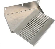 10" x 6" Wall Mount Beer Drip Tray Stainless Steel for Home Brewing Kegerator