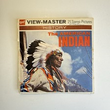 Vintage View Master The American Indian Packet B725 1957 3 Reels Sleeve Booklet
