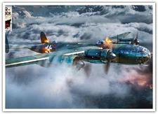 Aircraft  Aeroplane Aviation Jet  propeller Plane Transportation Postcard 03261