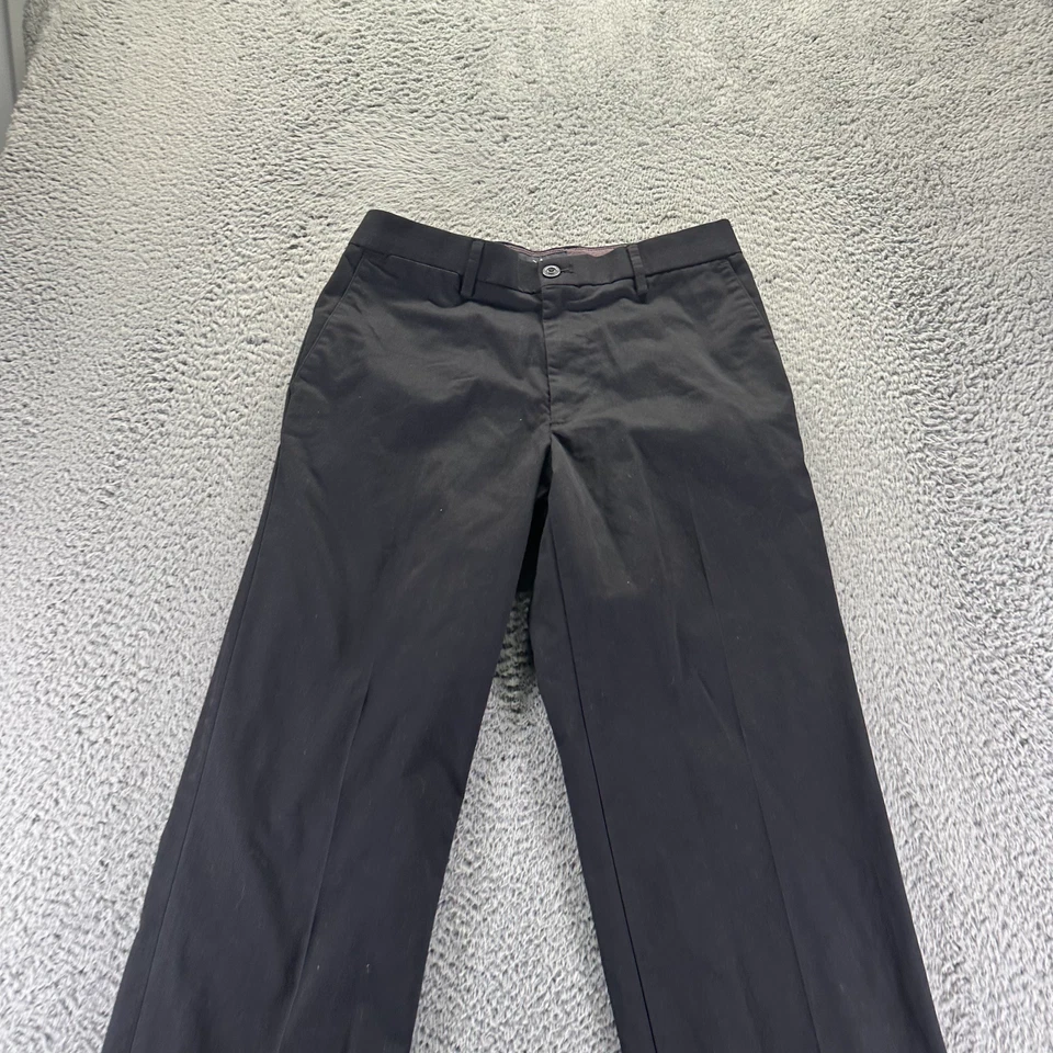 Pantalón Dockers Para Hombre 31x30 Negro Poliéster Chino Preppy Recto Elástico Negocios Foto 2 de 4