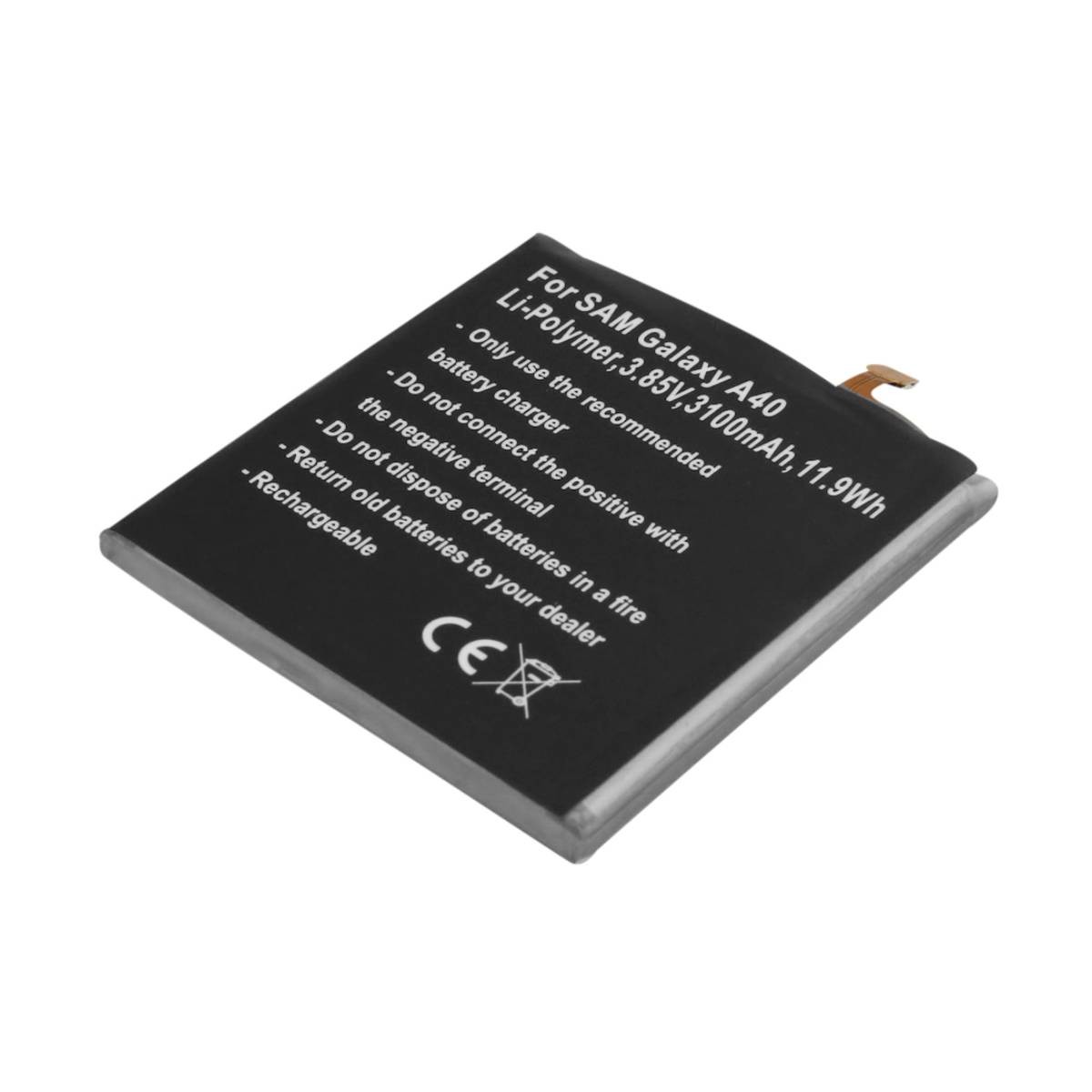 Batterie Galaxy A40 Avizar de remplacement Li-Polymère 3.85V 3100mAh
