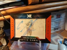 2017 Panini Orange Luminous Endorsements #LE-CS Curtis Samual (#9/25) Carolina 