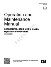 Caterpillar 325D MHPU 330D MHPU Mobile Hydraulic Power Units Operators Manual