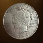 1928-S Peace Dollar $1 90% Silver Coin Very Fine According To CoinSnap Uncommon