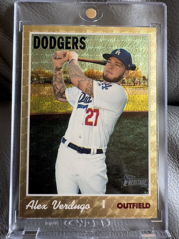 2019 TOPPS HERITAGE HIGH NUMBER ALEX VERDUGO CHROME SUPERFRACTOR TRUE 1/1!! 