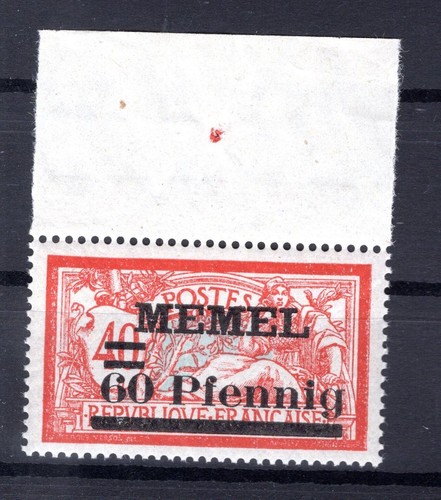 Memel 36 Oberrand ** MNH Mint (Aa0436)