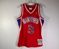 Mitchell & Ness Swingman Hardwood Classics Sixers Allen Iverson Jersey Men M