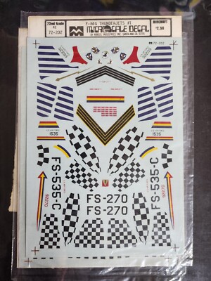 MICROSCALE DECALS 72-202 F-84G THUNDERJETS #1 HELLER F-84G US AIR FORCE #169