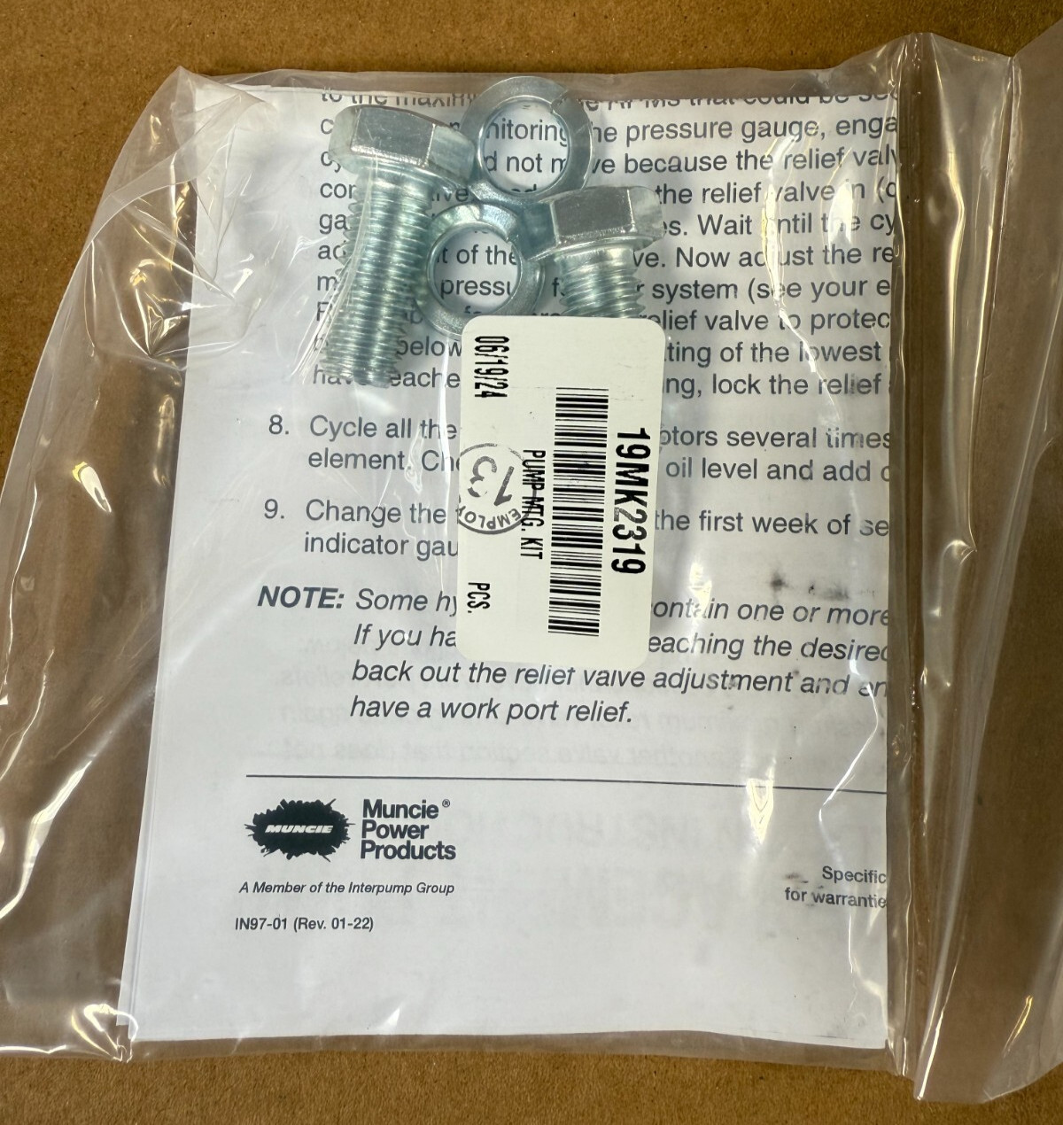 Muncie Power Products PH1-05-02BSBR PH Series Gear Pump