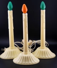 Vintage Christmas Single Candolier Candle Candelabra Lot of 3  - Working