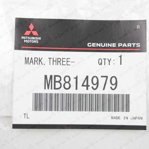 New Genuine Mitsubishi 91-99 3000GT Eclipse Triple Diamond Front Emblem MB814979 - Bild 4 von 4