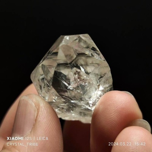 32g Rare Herkimer Diamond Crystal Quartz With Rainbow Single End Healing 4462 - Picture 19 of 22