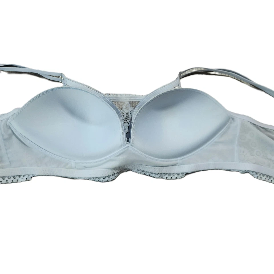Новый с Ярлыками Aerie женщин синий кружевной бюстгальтер регулируемые ремни чистый размер 34D - Изображение 4 из 4