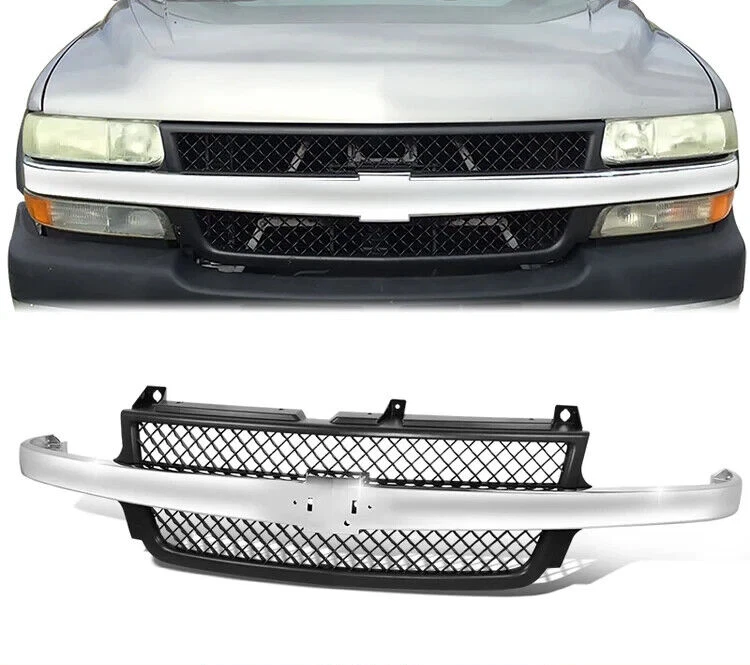 Conjunto de rejilla para Chevy Silverado 2500 HD 2001-2002 | 3500 | GM1200523 Foto 3 de 4