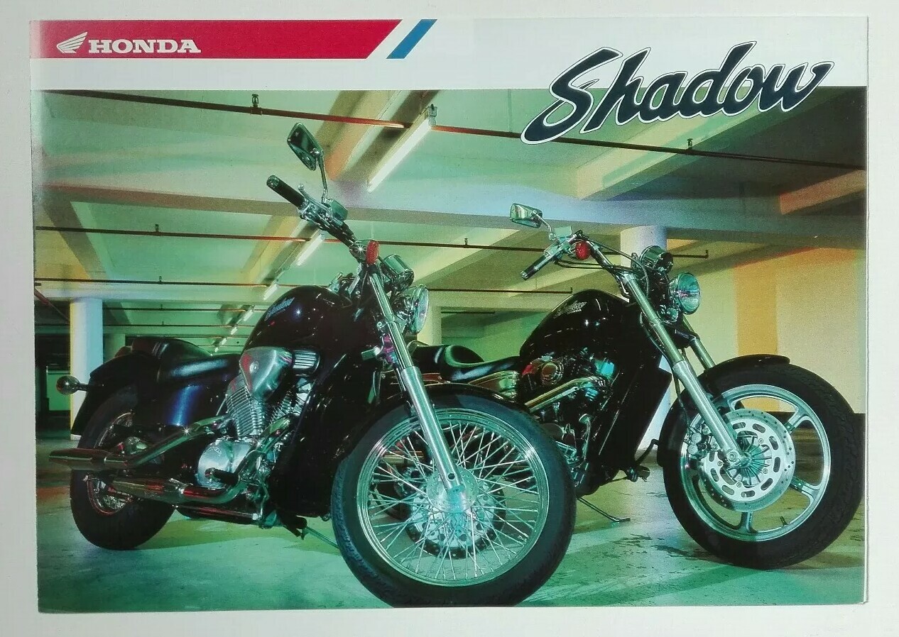 Brochure Honda VT 600 et 1100 C de 1989 prospectus moto original en allemand pour collectionneur