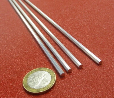 6061 Aluminum Hex Rod 1/8 Hex x 6 Ft Length, 4 Units, 24 Ft Total - Image 1 of 4