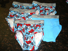 LOT of 5 Fruit of the Loom BOYS Brief Underwear Size Small S