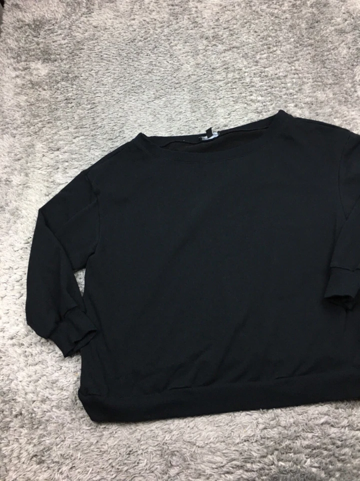 INC International Concepts Sweatshirt Woman Size 2X Black Cotton - Image 3 of 4