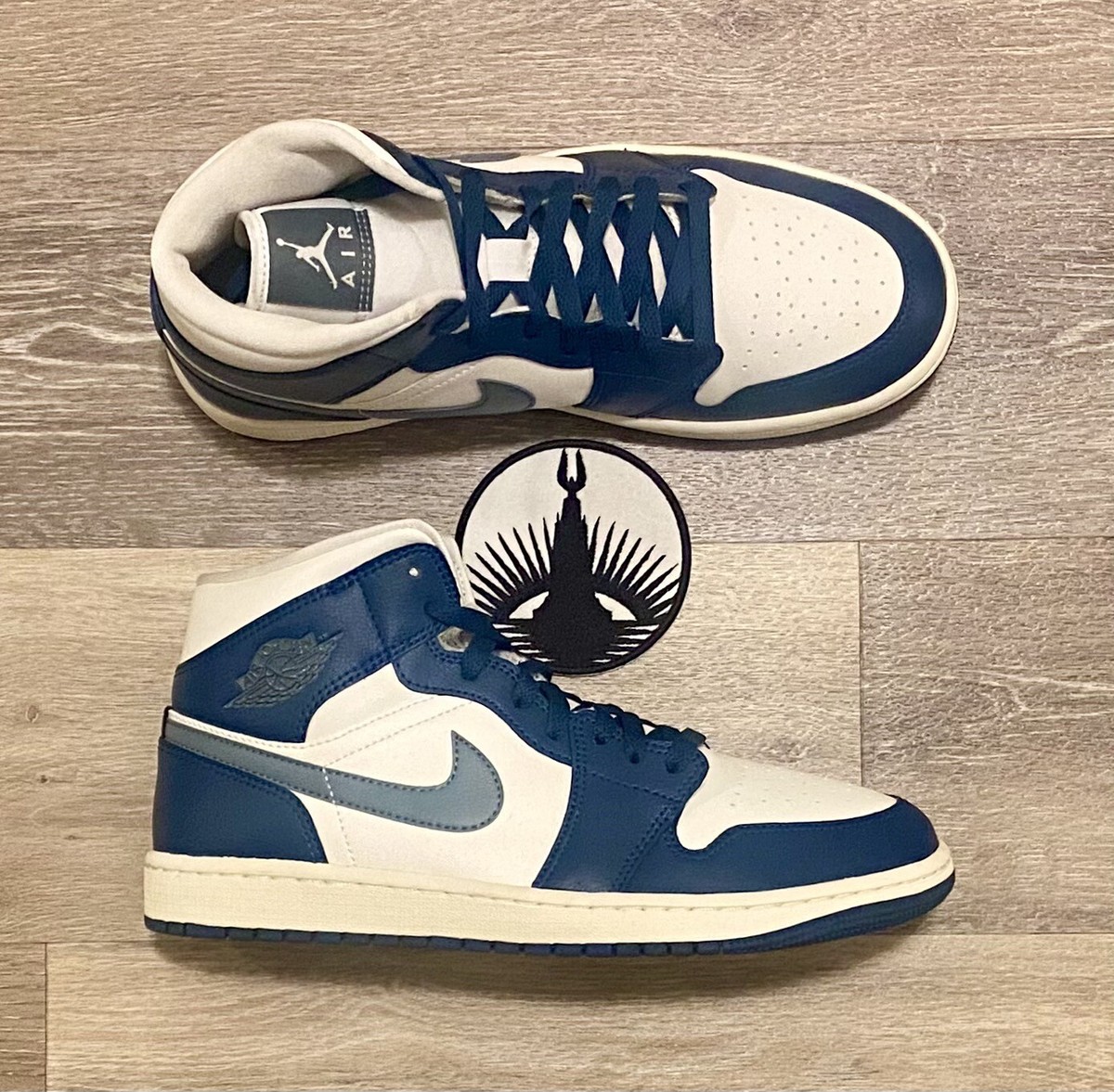 Nike Air Jordan 1 Mid 'Sky J French Blue' Sail BQ6472-414 Women's