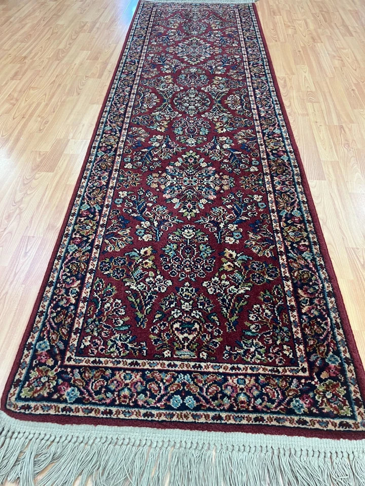 Alfombra oriental de 2'7" x 8'7" Karastan Sarouk diseño piso corredor - pila completa Foto 2 de 4