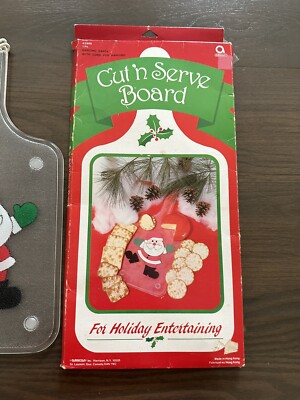Amscan Cut N Serve Board Cutting for Holiday Entertaining Vintage Acrylic